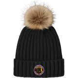 Maryland Black Bears Faux Fur Pom Beanie